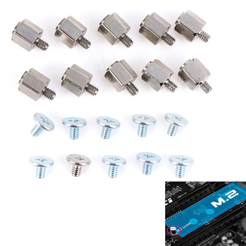 M.2 SSD Mounting Screw & Standoff Kit for ASUS Motherboard PC Mounting Hardware PRIMED