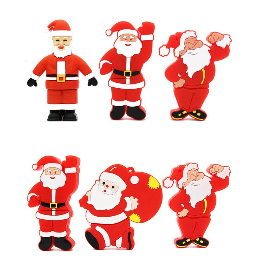 Santa Claus USB Flash Drive 4GB–128GB | Christmas Gift USB Flash Drive PRIMED