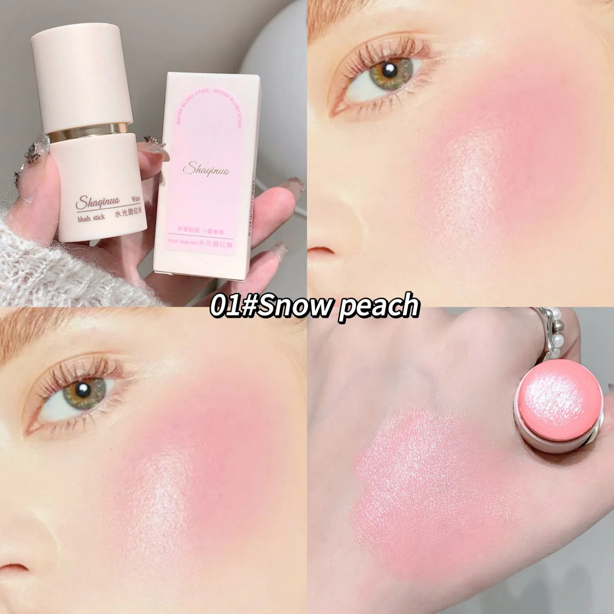 ZYXUAQIR Matte Blush Stick – Easy Blend Face Contour Cream
