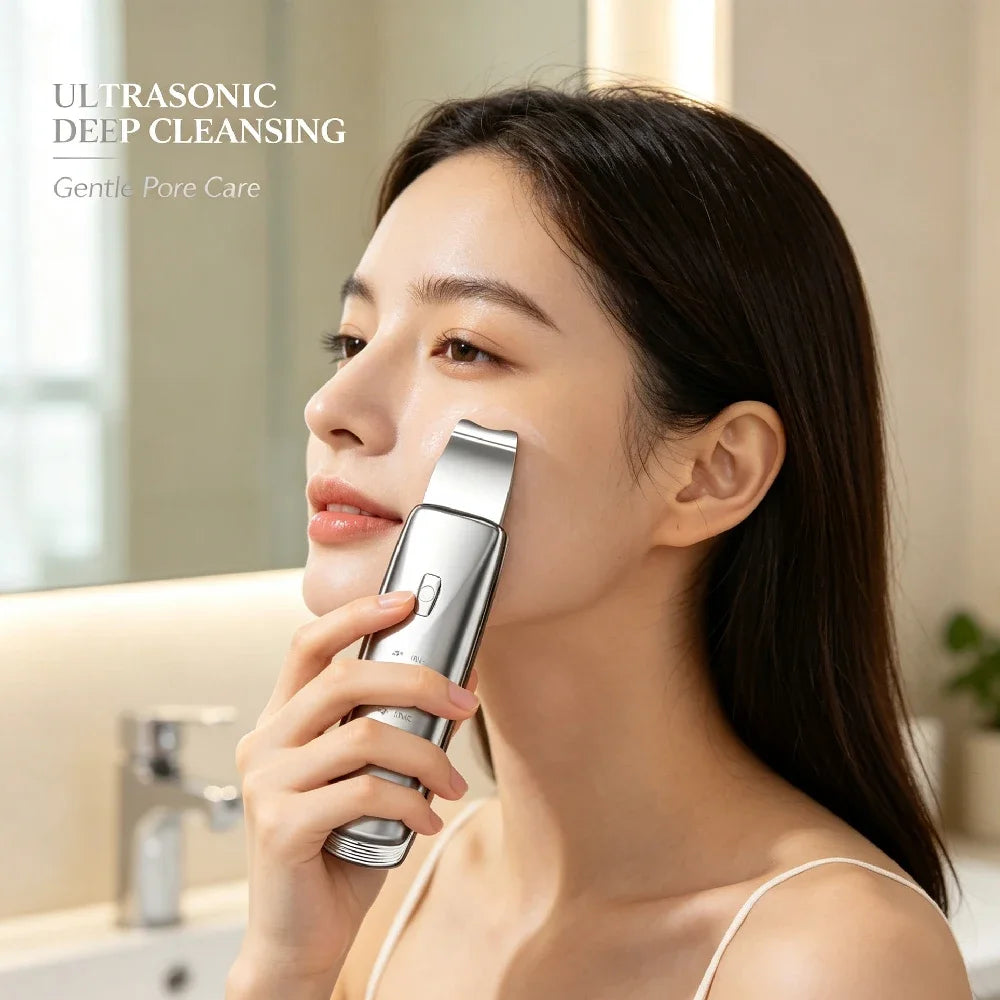 Ultrasonic Skin Scrubber 4-Mode Facial Pore Cleanser Shovel