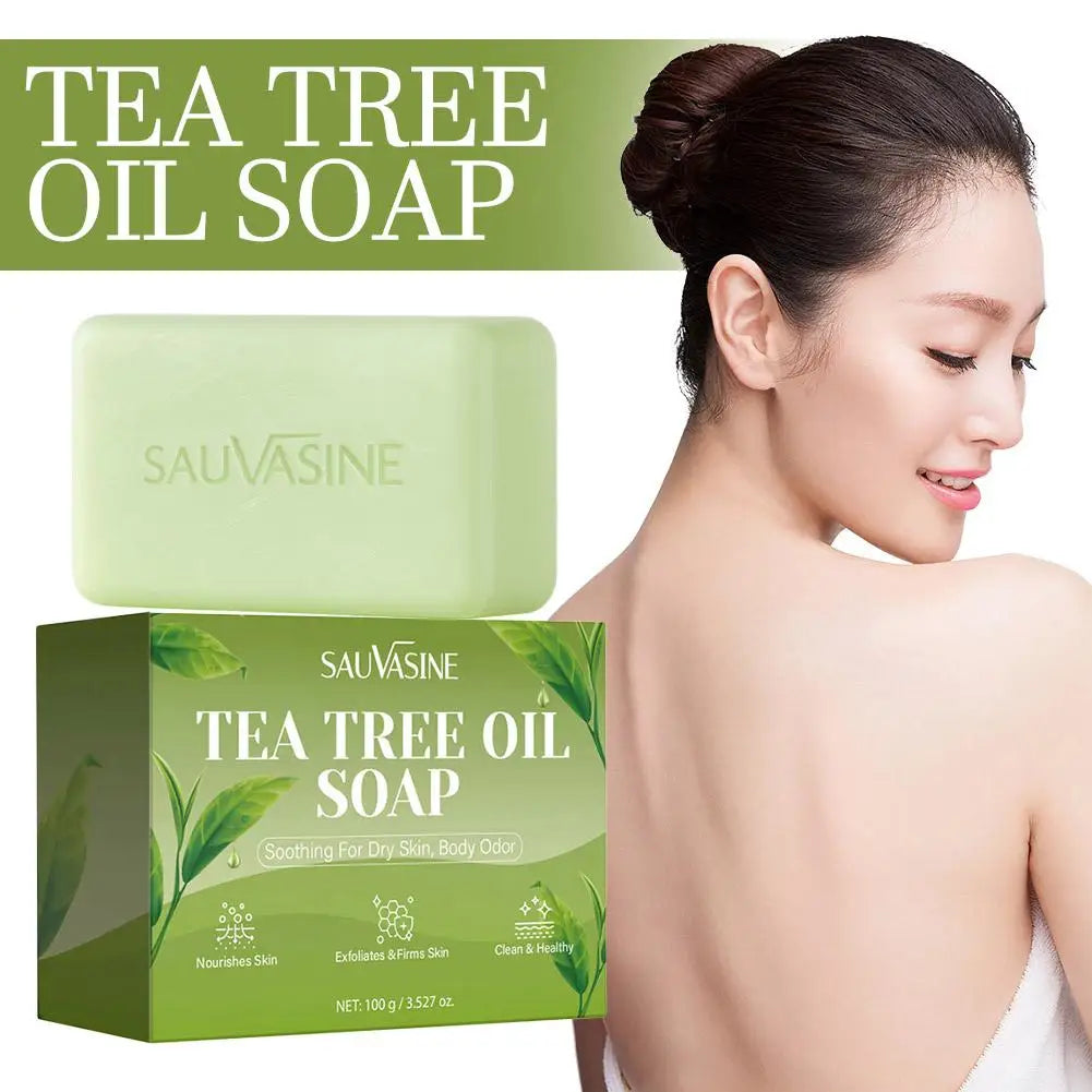 Tea Tree Oil Soap Bar – Deep Pore Cleansing Body & Feet