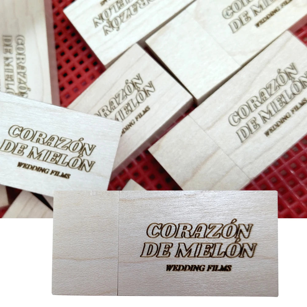Custom Engraved Wooden USB Flash Drive 4GB–128GB | Bulk Gift Custom USB Flash Drive PRIMED