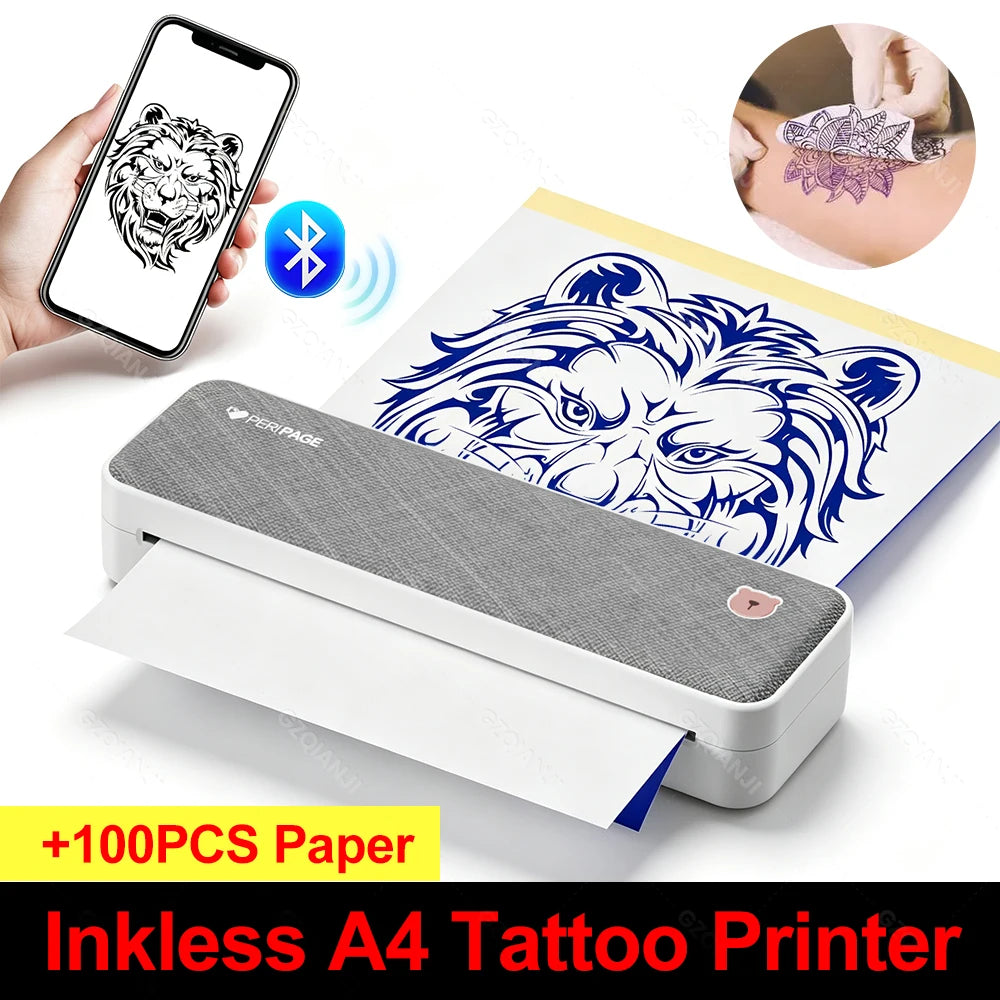 Peripage A40 A4 Bluetooth Thermal & Tattoo Transfer Printer Thermal Printer PRIMED