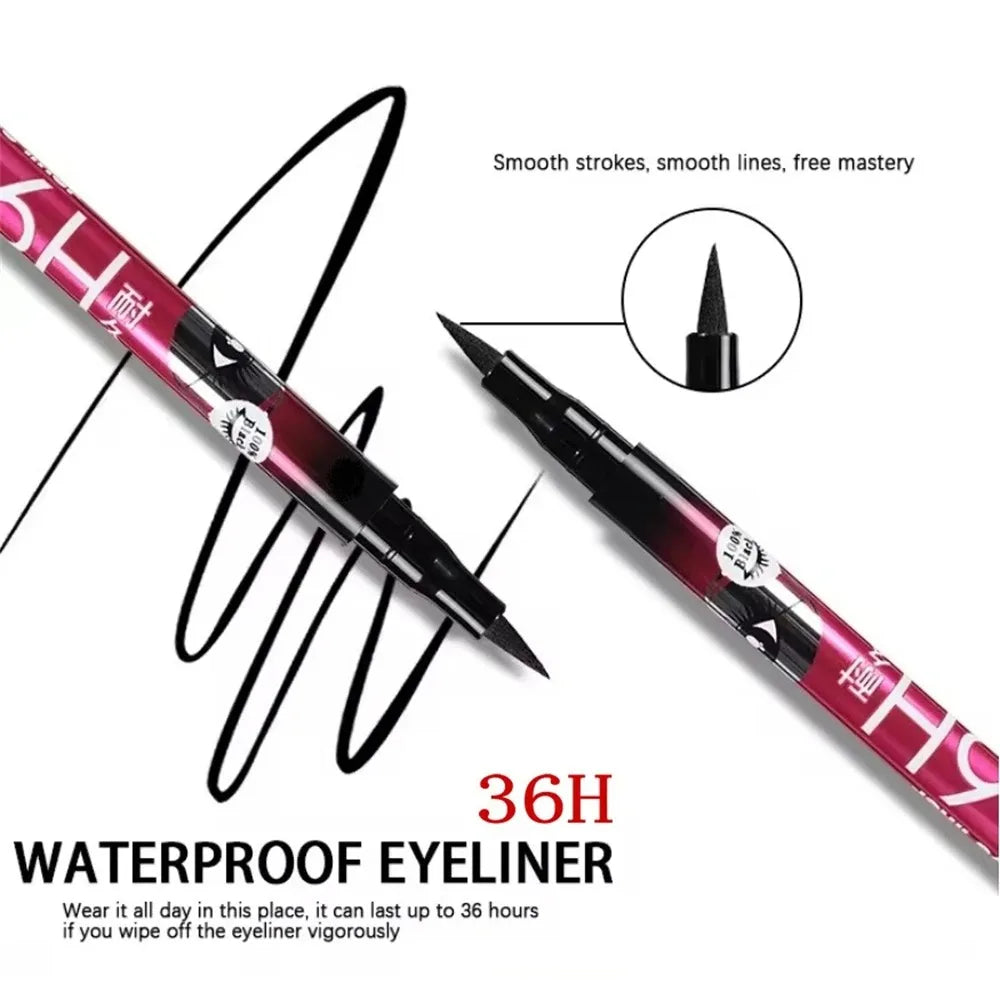 Smooth Black Liquid Eyeliner Pen – Ultra-Fine Tip 36H Waterproof Liquid Eyeliner Pen PRIMED