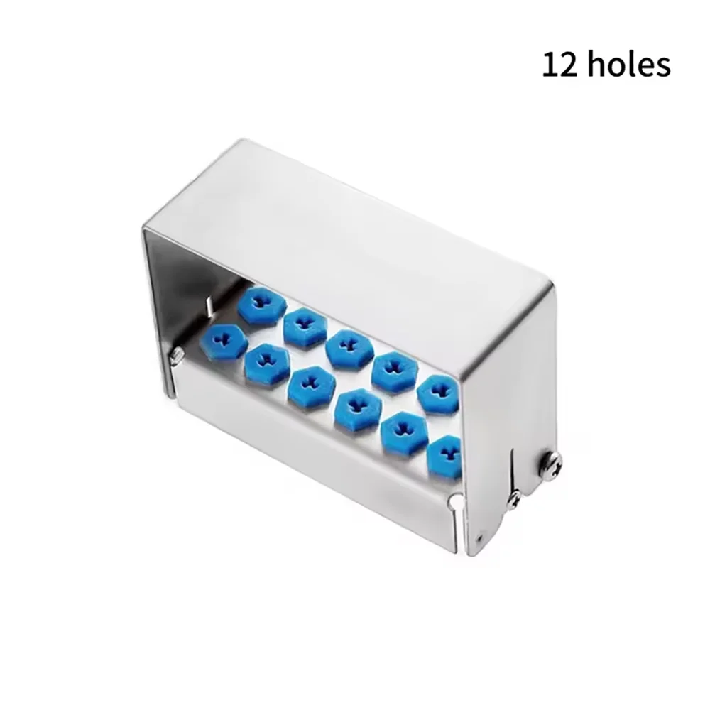 Stainless Steel Dental Bur Holder | 8/12/30 Holes Autoclavable