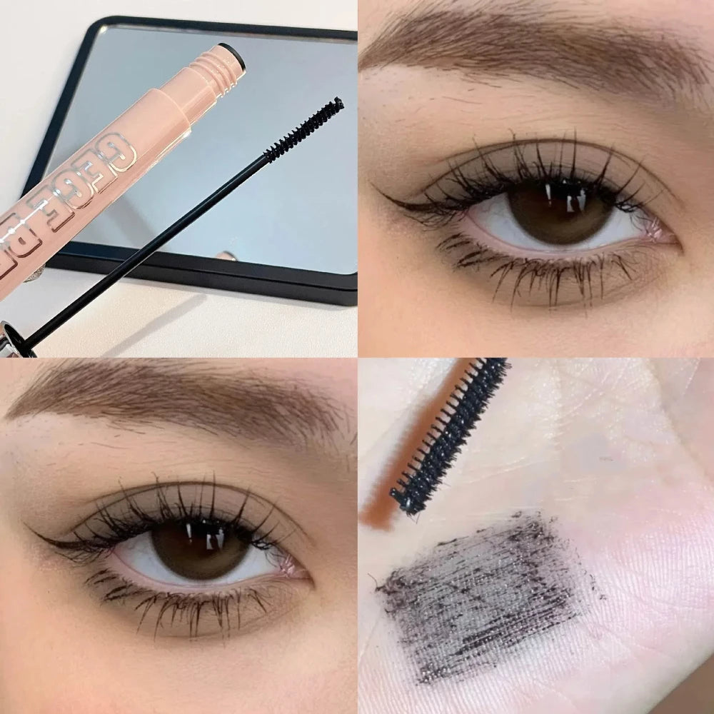 Silk Fiber Matte Mascara – Waterproof Lengthening Brush