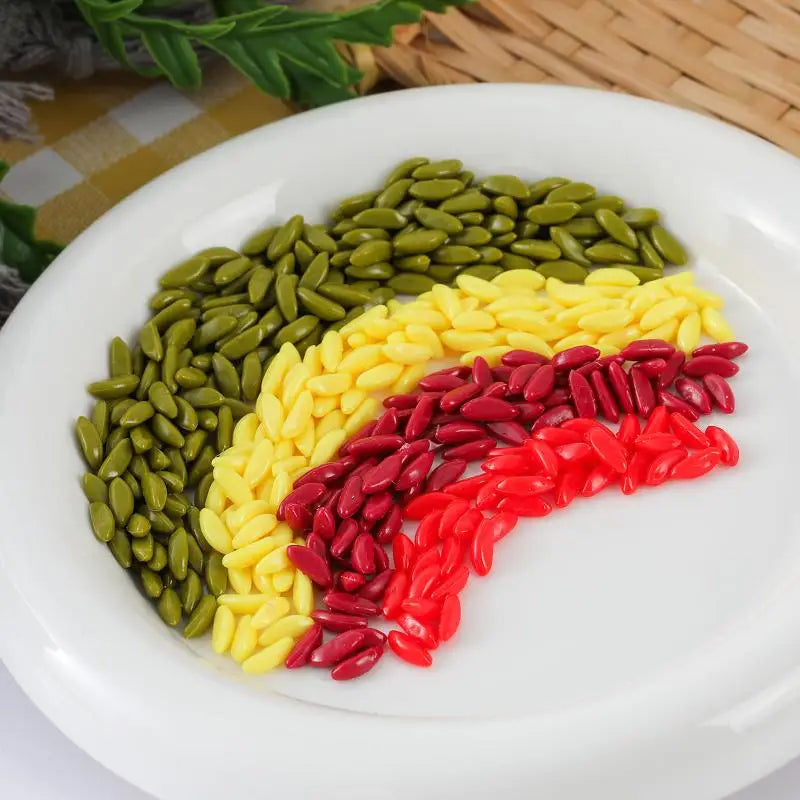 100g Fake Rice Grain Model – DIY Decor & Photo Prop Fake Food Prop PRIMED
