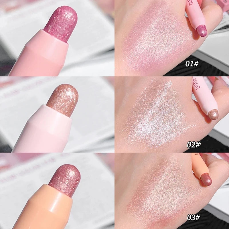 Peach Shimmer Eyeshadow Stick | Glitter Highlighter Pencil Eyeshadow Highlighter Stick PRIMED