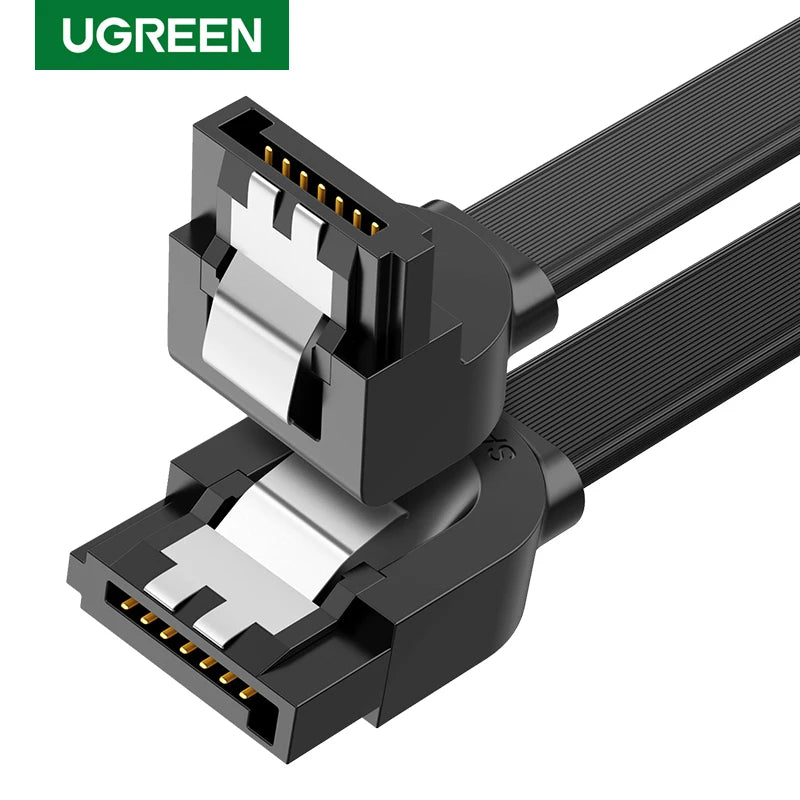 UGREEN SATA 3.0 Cable 6Gbps – HDD SSD Straight Right-Angle SATA Data Cable PRIMED