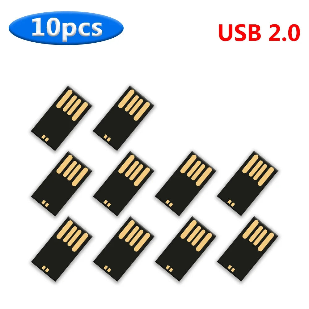 KAWEIDA Bulk USB 2.0 Flash Drive Chips 1GB–128GB | 10–100 Pcs
