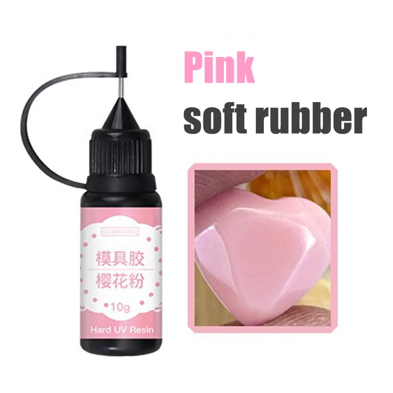 3D Sculpting UV Nail Gel – Hard & Soft Carving Gel 10g 3D Nail Carving Gel PRIMED Pink-soft