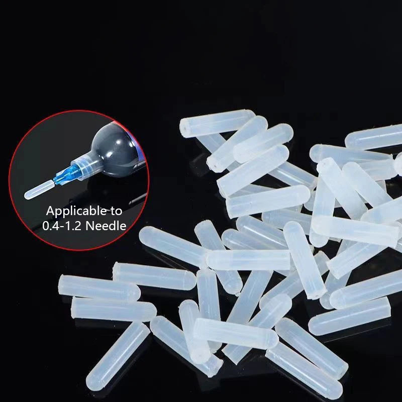 15Pcs Silicone Plug Caps for 0.4–1.2mm Dispensing Needles Dispensing Needle Caps PRIMED