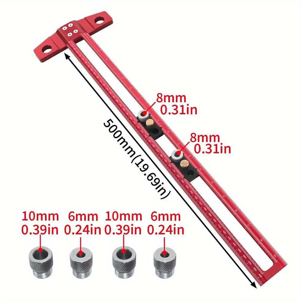 T-Square Woodworking Scriber Ruler – Aluminum 300/500mm