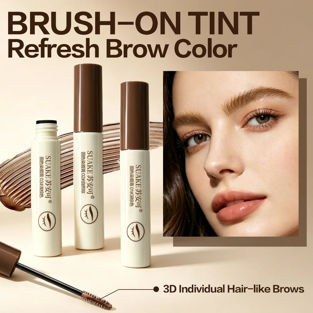 Waterproof Eyebrow Tint Gel – 3 Brown Shades, Fluffy Brow