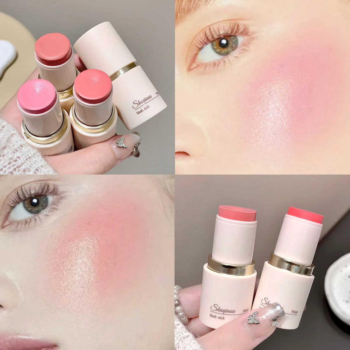 ZYXUAQIR Matte Blush Stick – Easy Blend Face Contour Cream