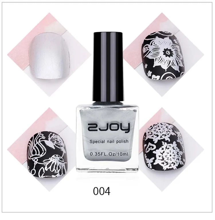 UV LED Stamping Gel Nail Polish 10ml | Vivid Nail Art Lacquer