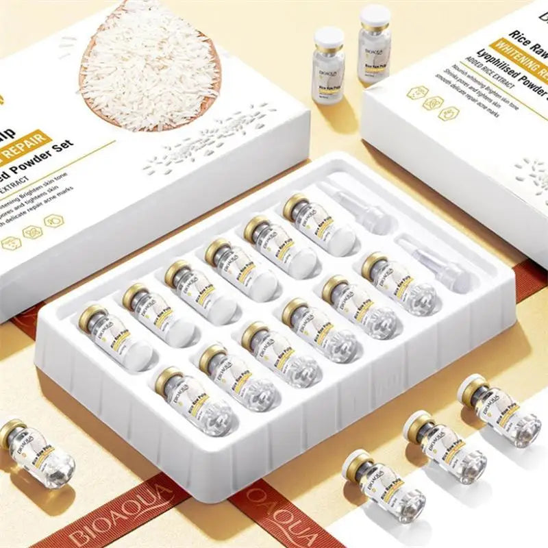 Rice Raw Pulp Moisturizing Skincare Set – Ampoule & Cream