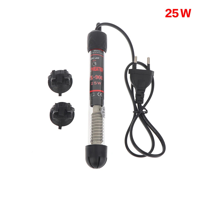 Submersible Glass Aquarium Heater Rod 25–300W | EU Plug Aquarium Heater Rod PRIMED EU 25W