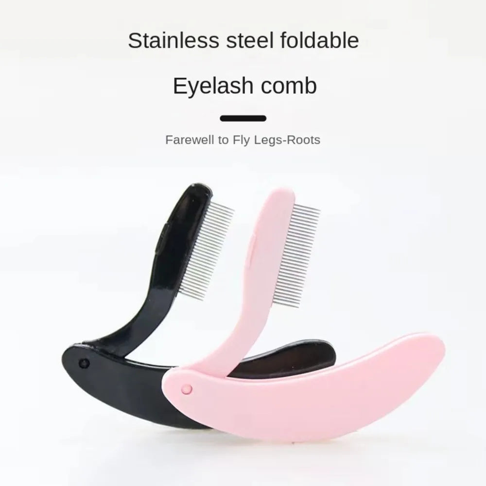 Foldable Eyelash Separator Comb – Stainless Steel Lash Tool Eyelash Separator Comb PRIMED