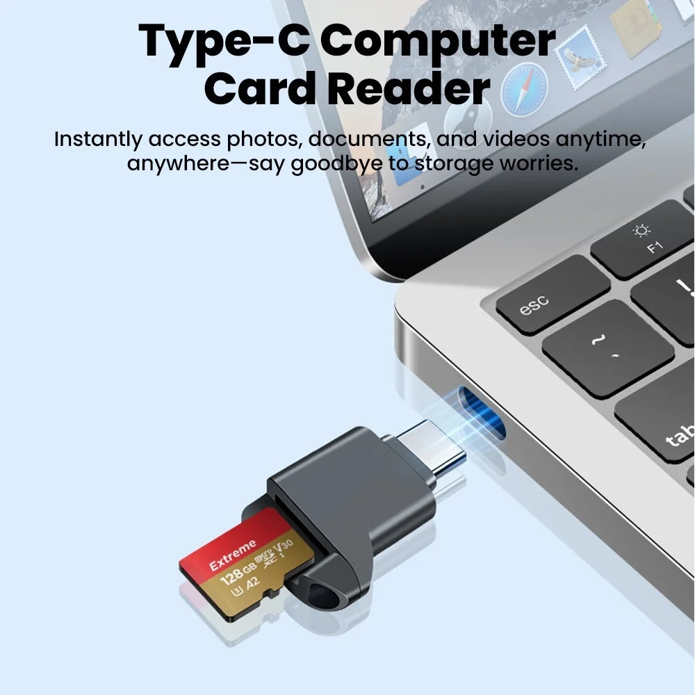 USB-C Mini TF Card Reader – Portable MicroSD for iPhone USB-C Card Reader PRIMED