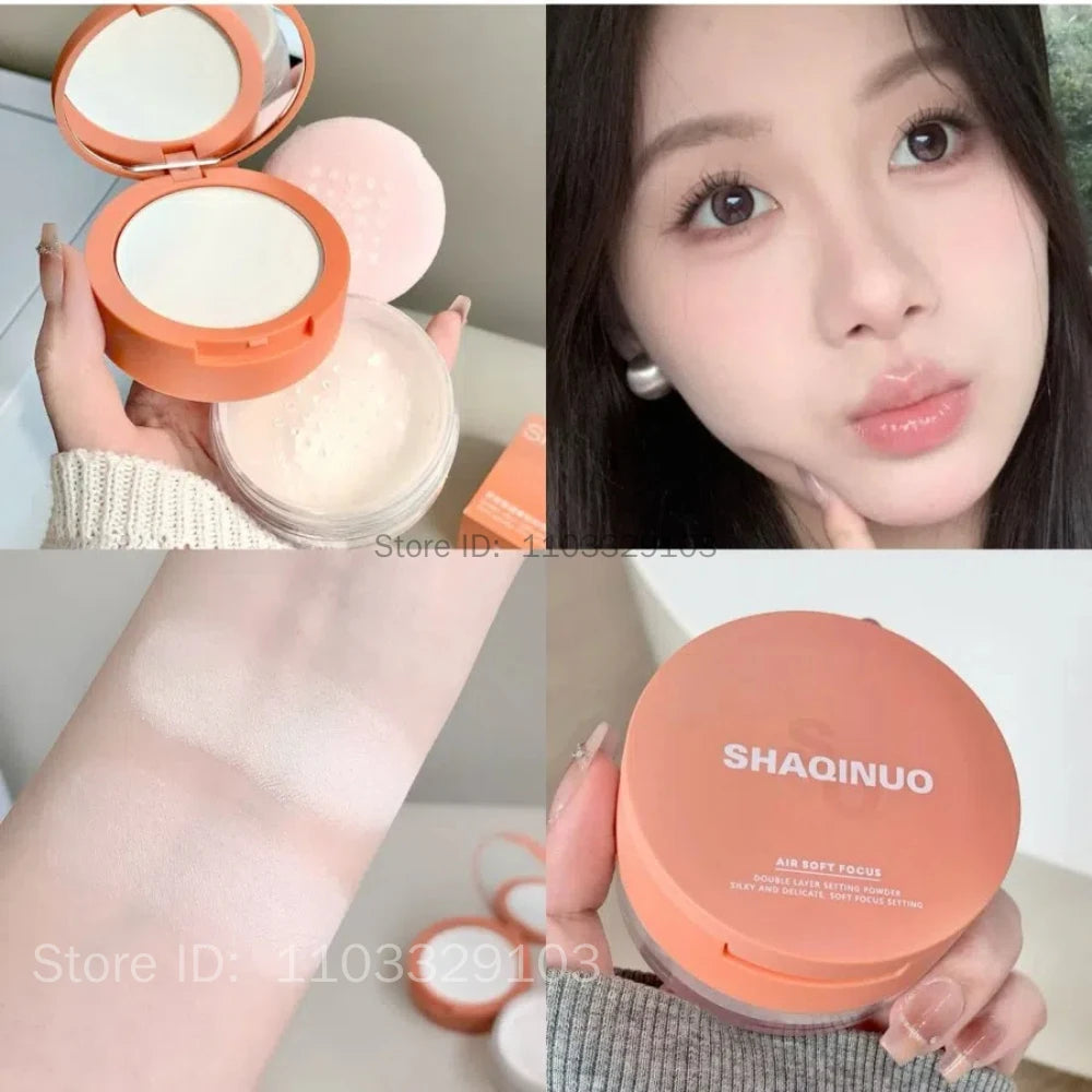 Purple Brightening Setting Powder – Matte, Oil Control, Waterproof