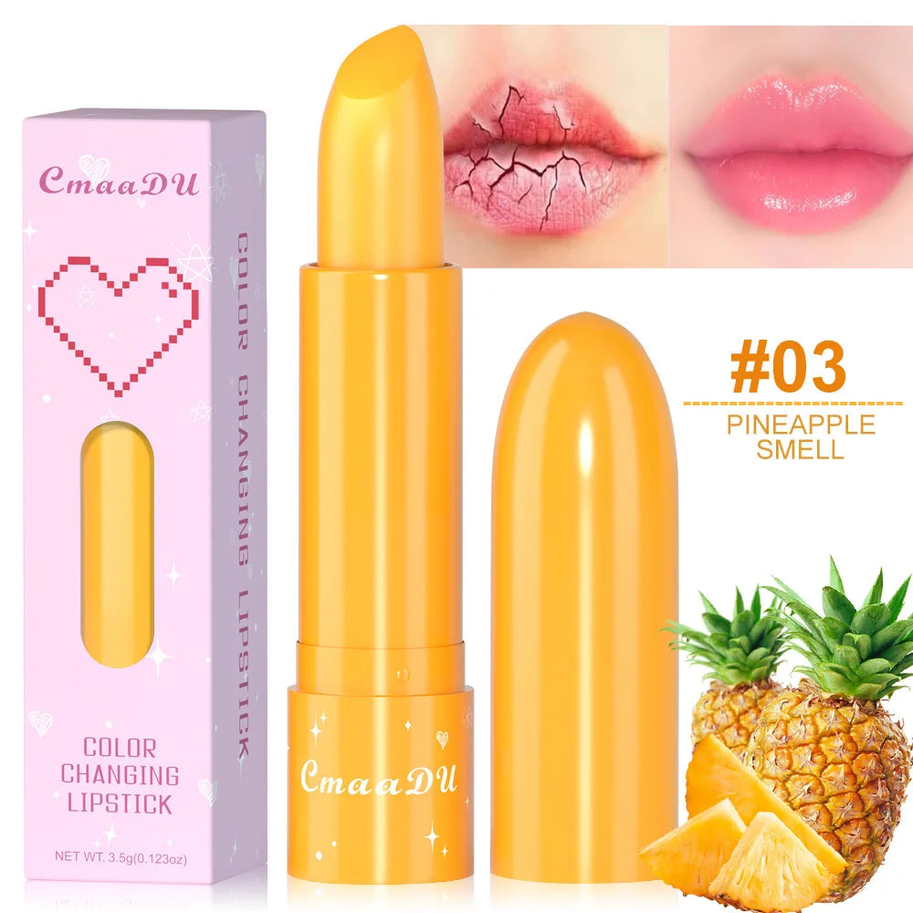 CmaaDu 6-Color Changing Tinted Lip Balm – Waterproof & Nourishing Tinted Lip Balm PRIMED 03 Full Size