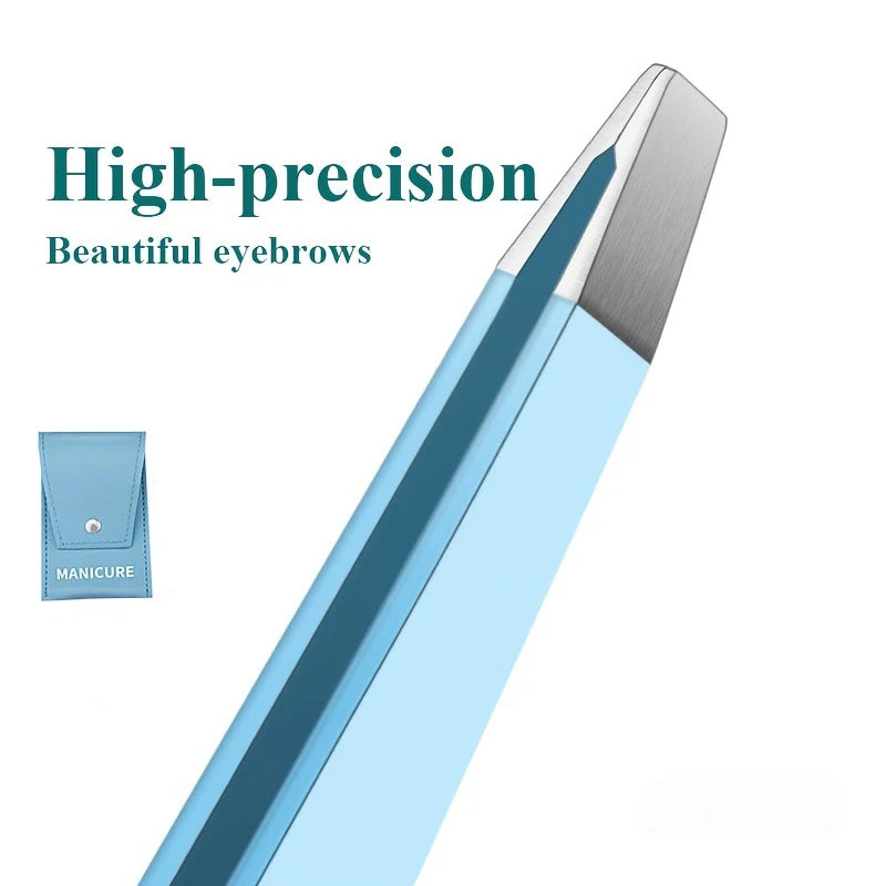 Stainless Steel Slanted Eyebrow Tweezer – Precision Hair Tool