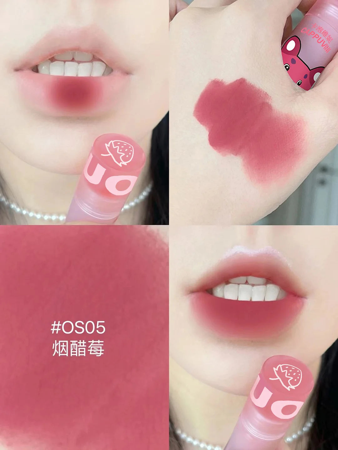 Peach Pink Matte Liquid Lipstick – Velvet Lip Glaze Waterproof Matte Liquid Lipstick PRIMED Cappuvini-05