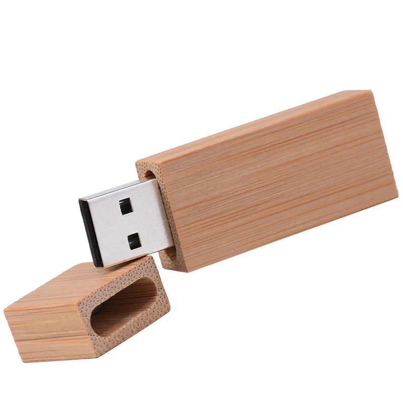 Wooden USB Flash Drive Walnut & Maple | 4GB–64GB Pen Drive