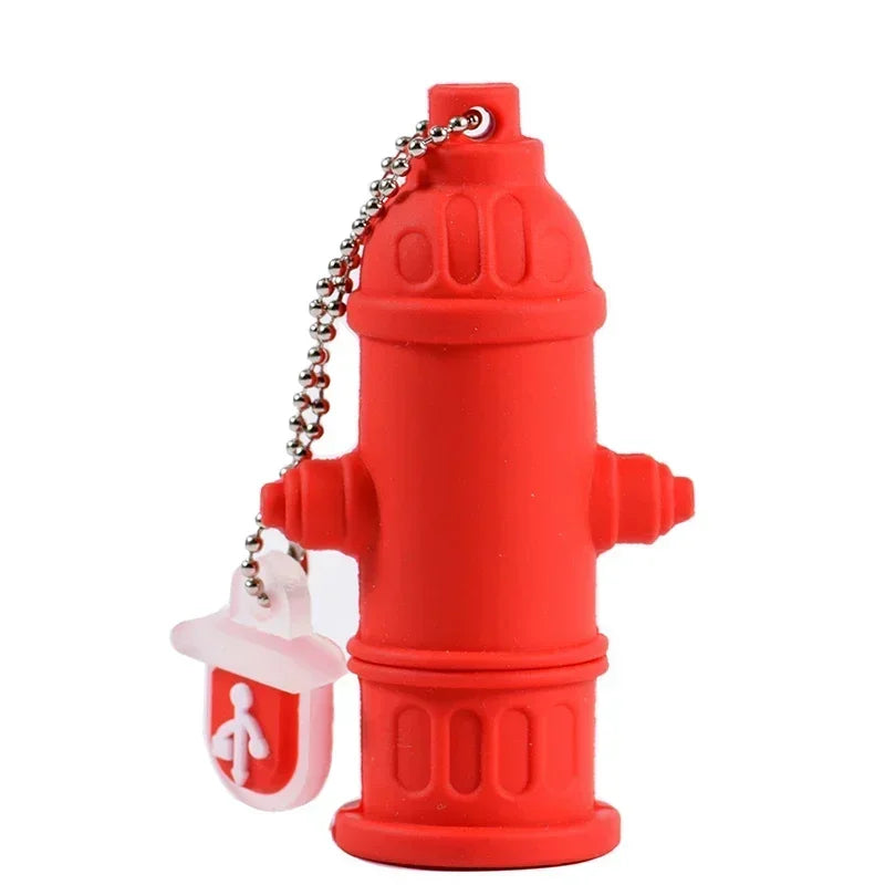 Fire Safety Cartoon USB Flash Drive 32GB 64GB | Novelty Memory Stick Novelty USB Flash Drive PRIMED 16GB F