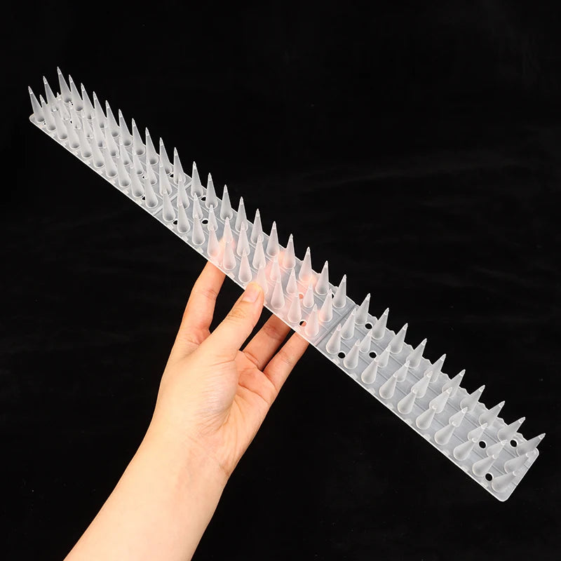Transparent Plastic Bird & Cat Repellent Spikes | Garden Fence Bird Deterrent Spikes PRIMED