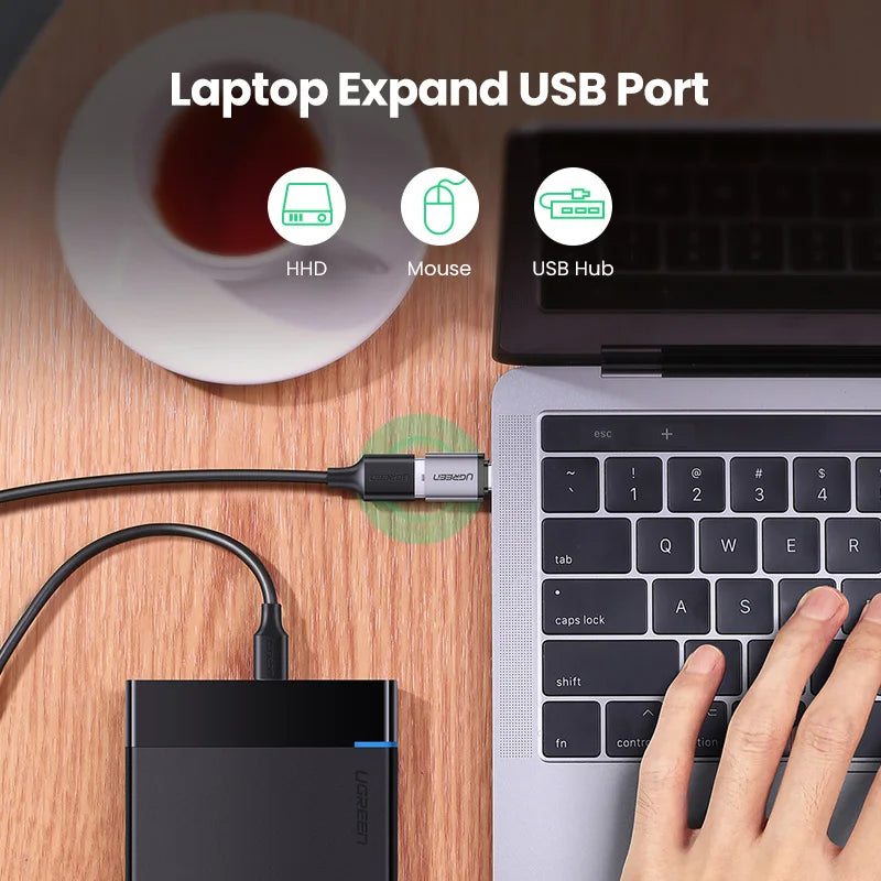 UGREEN USB-C to USB 3.0 OTG Adapter | Thunderbolt 3 USB-C OTG Adapter PRIMED