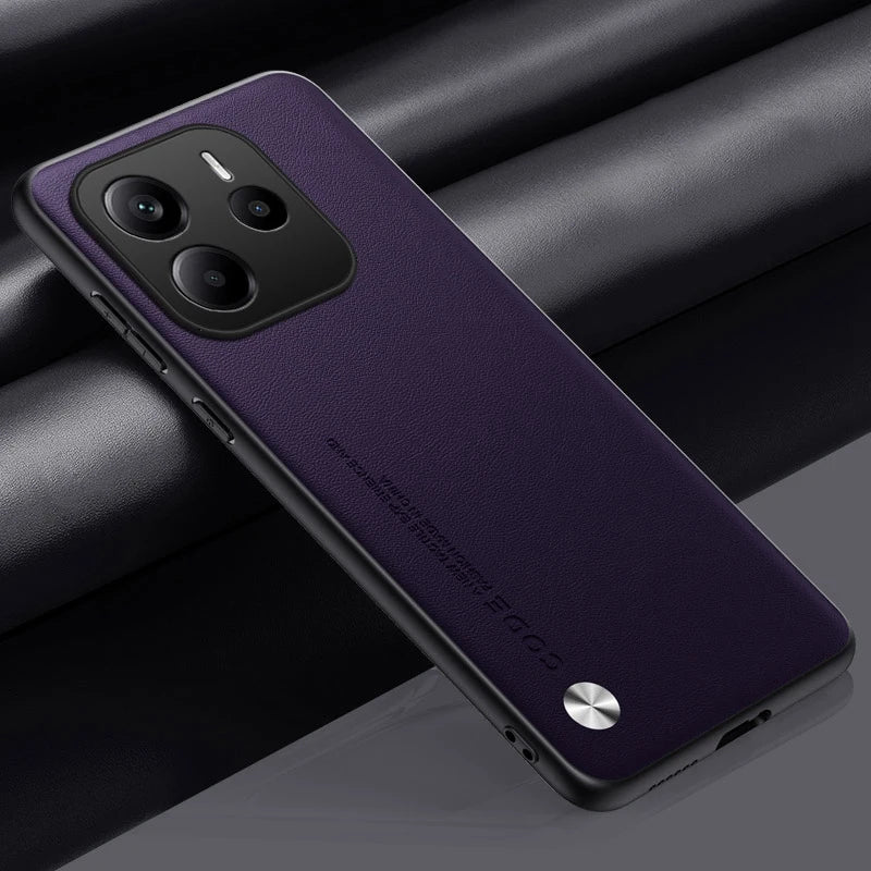 PU Leather Case Xiaomi Redmi Note 14 4G 5G & Note 12 Cover Phone Case PRIMED Note 11 4G H-Purple
