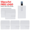 50-Pack Custom Logo USB 3.0 Flash Drives | Credit Card Style Custom USB Flash Drive PRIMED 32 GB usb 3.0 China Mainland