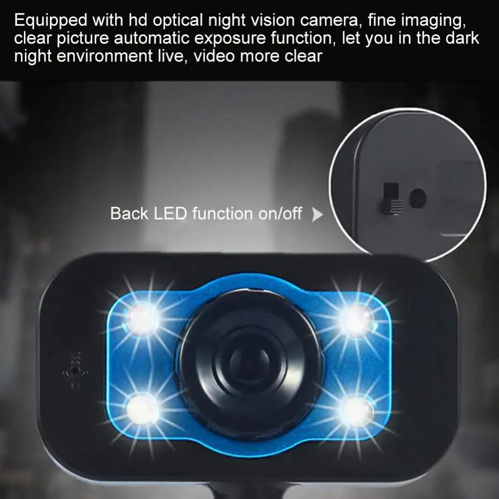 USB Night Vision Webcam with Mic – 8MP HD for Laptop & PC USB Webcam PRIMED