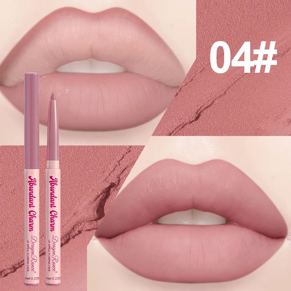 Rose Pink Matte Lip Liner Pencil – Waterproof, Long-Lasting Lip Liner Pencil PRIMED 04