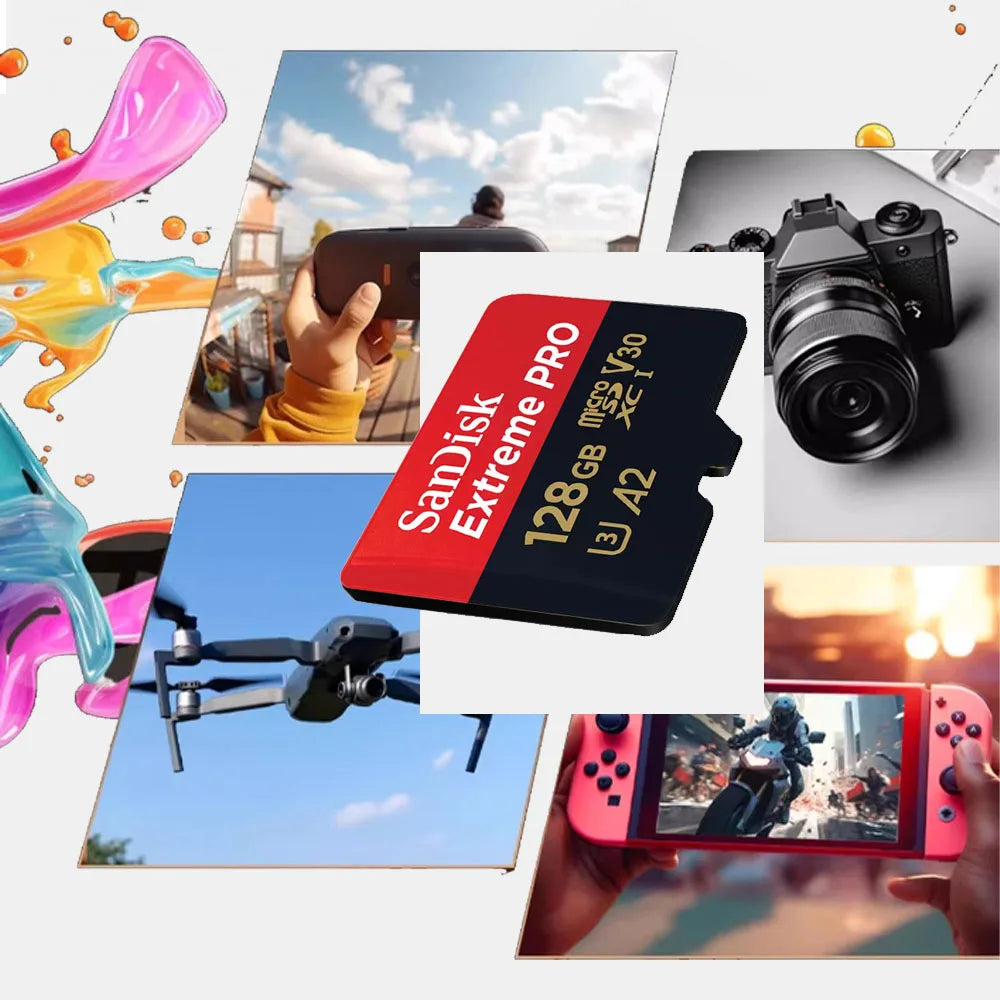 SanDisk Extreme PRO MicroSD Card 64GB–512GB U3 V30 A2 MicroSD Memory Card PRIMED