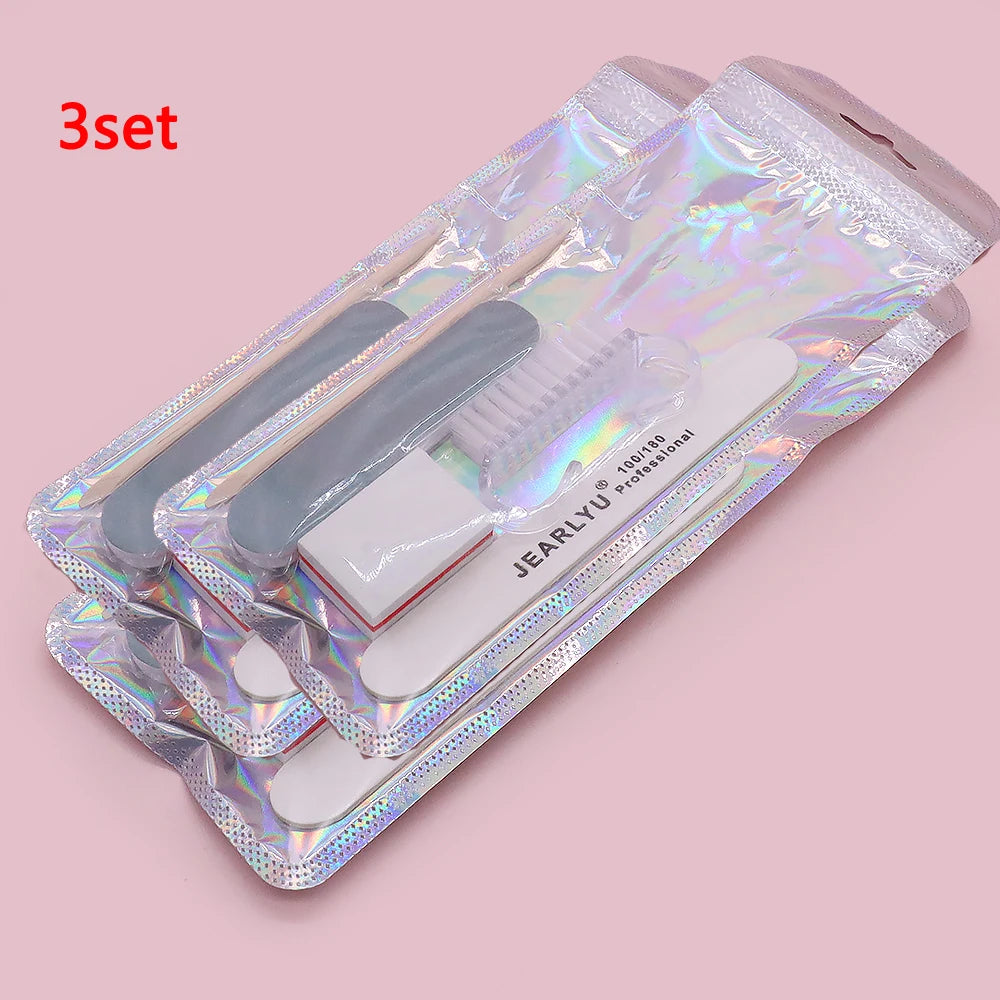 JEARLYU Mini Nail Art Kit – Buffer Files & Manicure Set Nail File Set PRIMED 3set