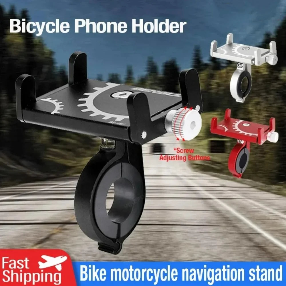 Universal Bike Phone Mount – Metal Handlebar Clip MTB & Moto Bike Phone Mount PRIMED