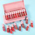 10-Piece Matte Liquid Lipstick Set – Waterproof Velvet Lip Tint
