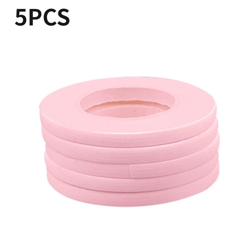 Micropore Lash Tape for Eyelash Extensions – 5/10 Pack Lash Extension Tape PRIMED 5pcs pink