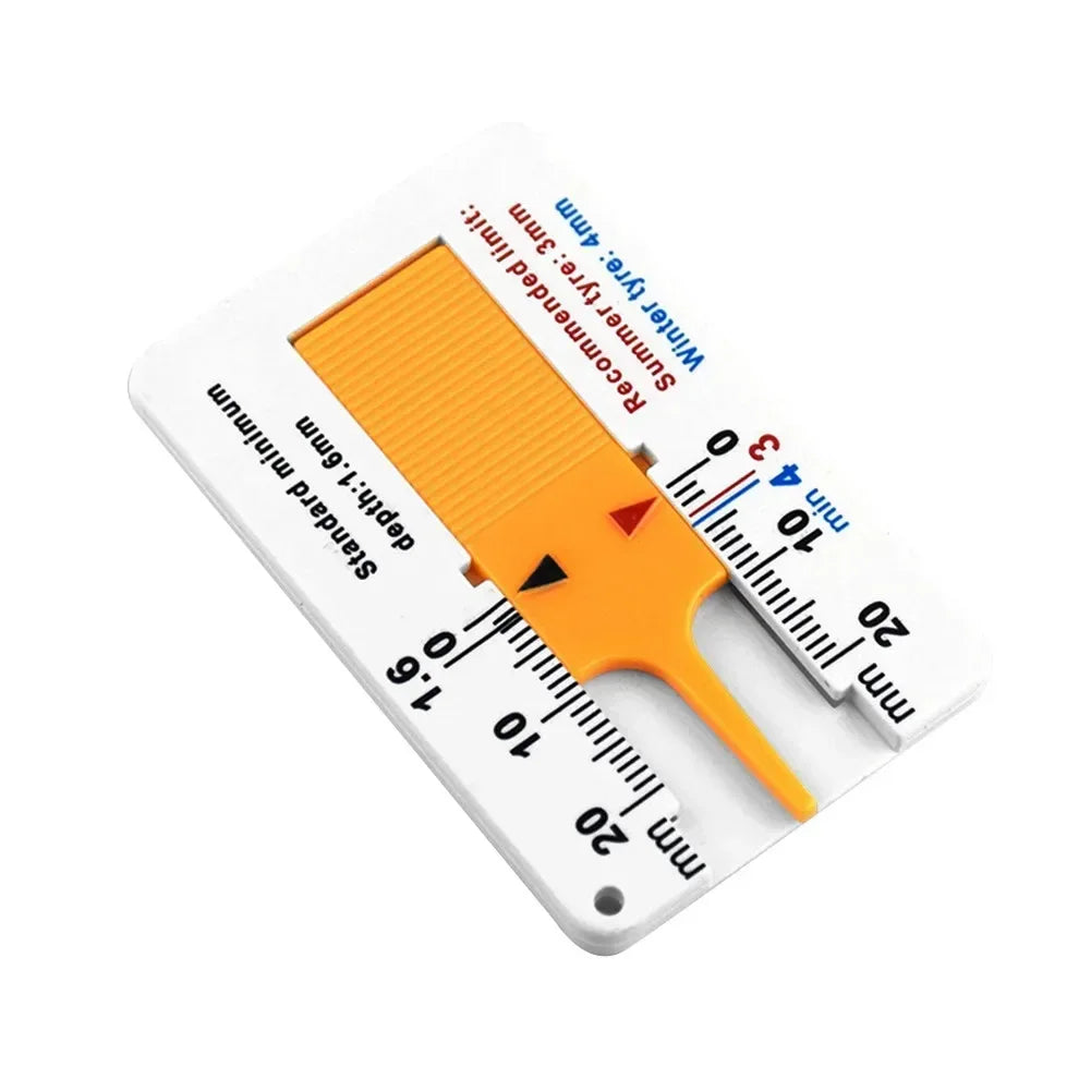 Tire Tread Depth Gauge 0–20mm | Pocket Vernier Caliper Tool