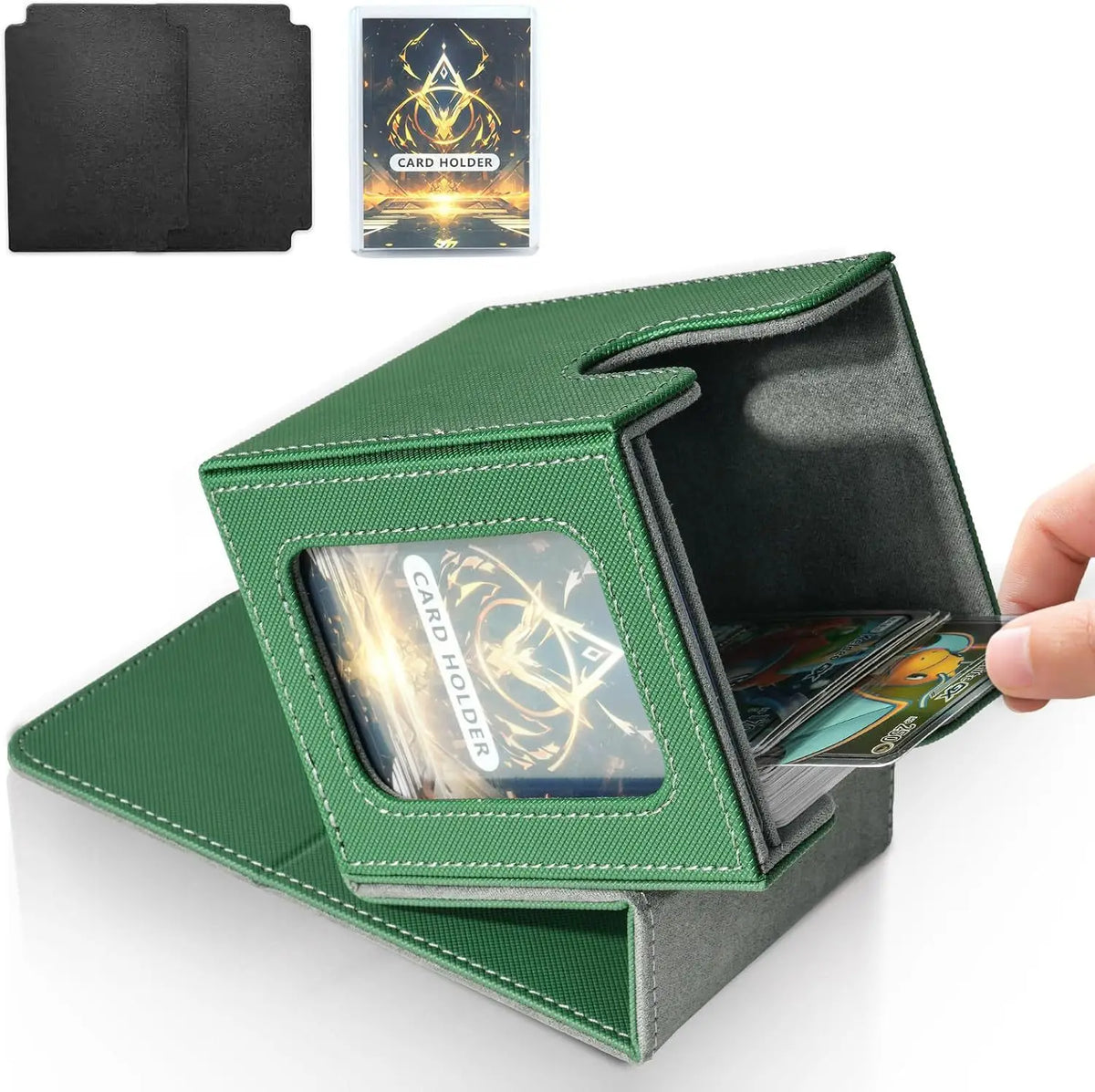 MTG Commander Deck Box – Holds 100+ Double-Sleeved Cards Card Deck Box PRIMED 10