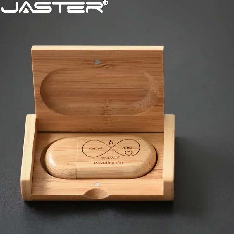 Wooden USB Flash Drive Gift Box | Custom Logo 16/32/64GB Custom USB Flash Drive PRIMED