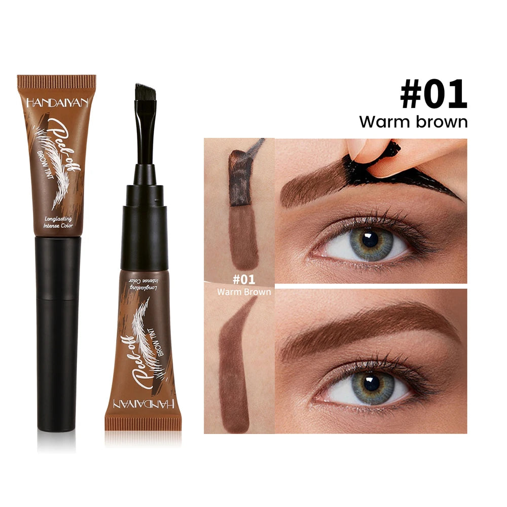 Semi-Permanent Peel-Off Eyebrow Tint | Waterproof Brow Tint Eyebrow Tint PRIMED 01 warm brown