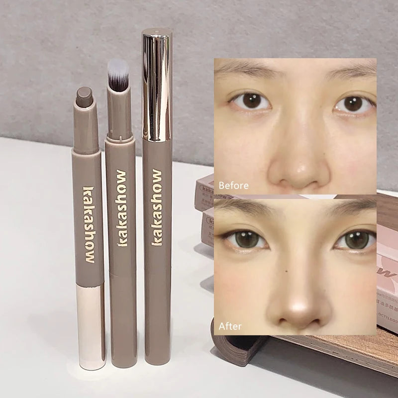 3D Nose Contour Pen with Smudge Brush – Cream Bronzer Contour Makeup Pen PRIMED