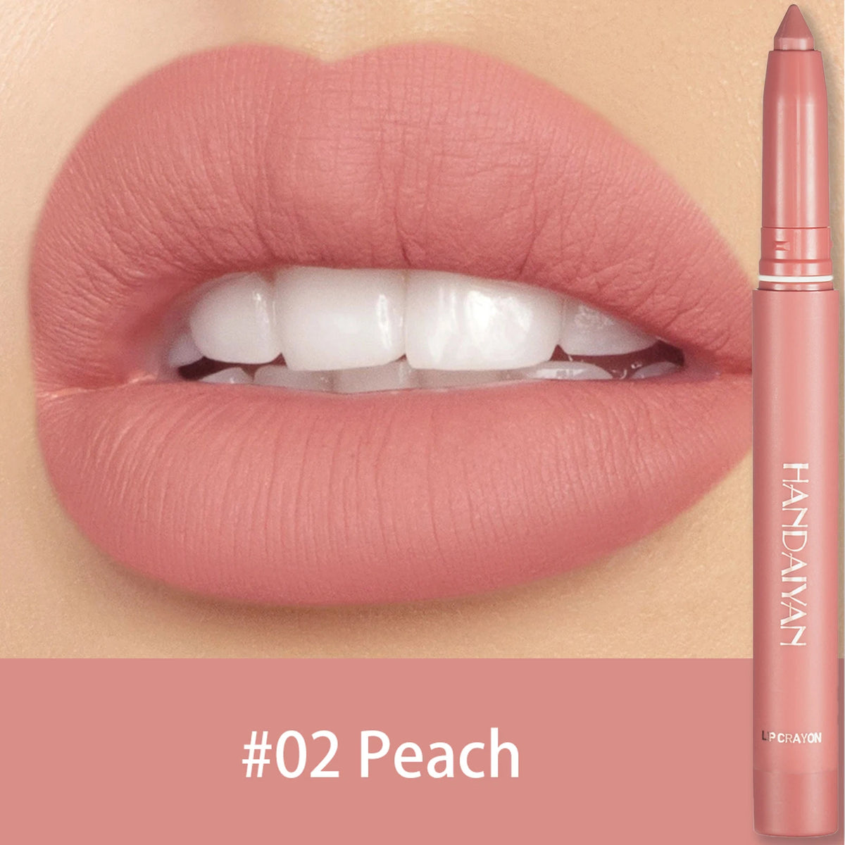 Waterproof Matte Lip Liner Pencil – 12 Shades, Long-Lasting