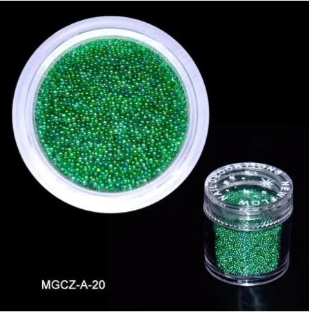 Grey Micro Nail Caviar Beads 10g | 3D Ball Nail Art Decor Nail Art Beads PRIMED 20