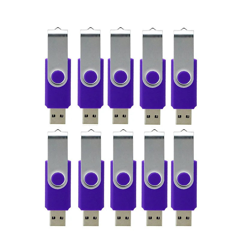 10 Pcs Custom Logo USB Flash Drives 4GB–64GB | Bulk Pen Drives USB Flash Drives PRIMED