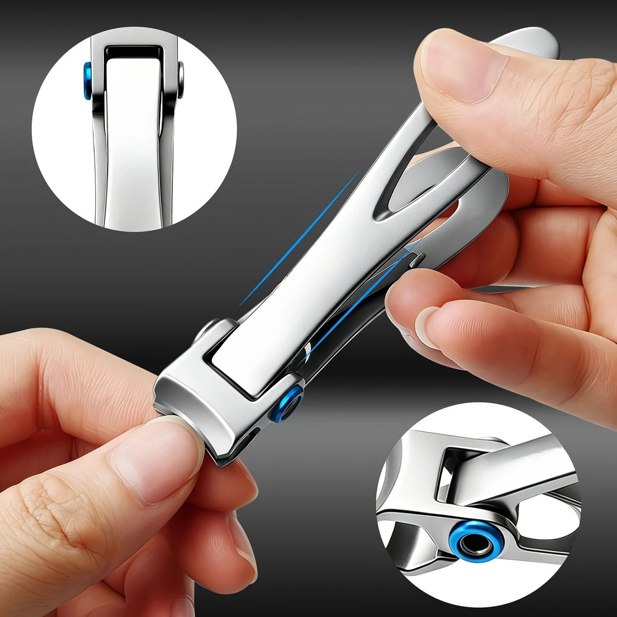 Stainless Steel Nail Clipper – Sharp Fingernail & Toenail Trimmer Nail Clipper PRIMED